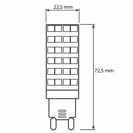 LED žiarovka G9 kapsula 12W = 100W 1152lm 4000K neutrálna biela 360° LUMILED