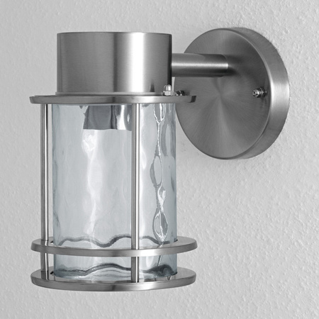 LED E27 IP44 Silver Endura Ledvance Vonkajšie záhradné nástenné svietidlo