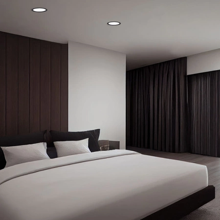 LED panel Zapustené svietidlo na zapustenú montáž 12W 1350lm 4000K neutrálna biela čierny Videx