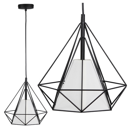 Sanico Goldlux E27 White Black Hira Dekoratívne závesné stropné svietidlo