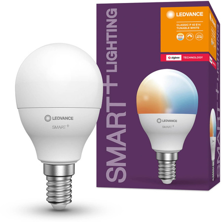 LED E14 4,9W = 40W 470lm CCT Stmievateľná SMART+ WiFi Mini žiarovka Ledvance