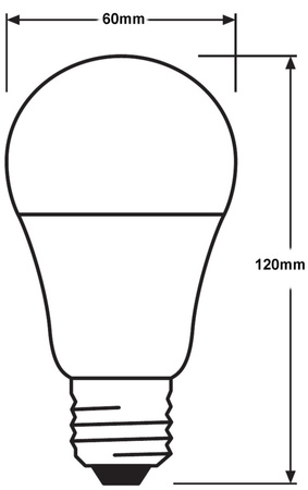 LED žiarovka A60 E27 10W = 75W 1055lm 2700K teplá biela 200°Twilight Sensor Classic Osram