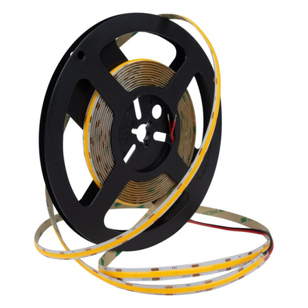 LED pás COB 9W/m 990lm/m 480LED/m 12V 3000K, teplá biela IP20 Roll 5m Ecolight