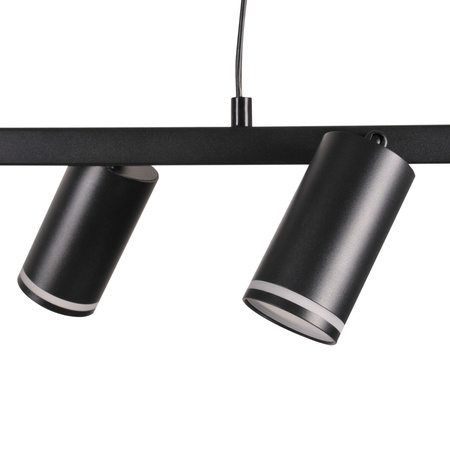 Stropné závesné svietidlo 4x GU10 čierne PARIS Sanico Goldlux