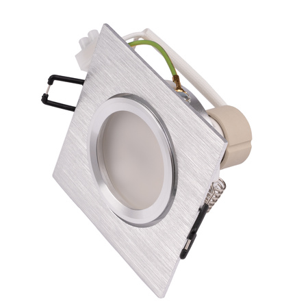 TRIX 3v1 GU10 6W 4000K Brushed Silver LUMILED štvorcové halogénové svietidlo na zapustenie