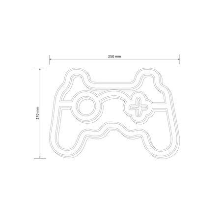 Dekoratívne LED svietidlo na batérie 3W White Neon Sanico Goldlux