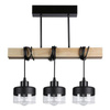 Stark Masterled 3x E27 čierno-hnedé závesné svietidlo