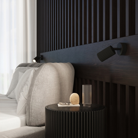 Nástenné svietidlo Reflektor Tuba Spot 1x GU10 Black Carbon Deep Space SL.1579 Sollux