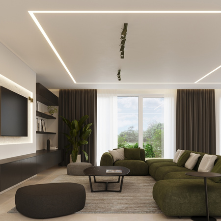 Bodové reflektorové stropné svietidlo Tuba 2x GU10 Olive Ring Bittersweet Shimmer SL.1501 Sollux