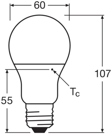 LED žiarovka E27 A60 4,9W = 40W 470lm 4000K neutrálna biela 180° Ledvance