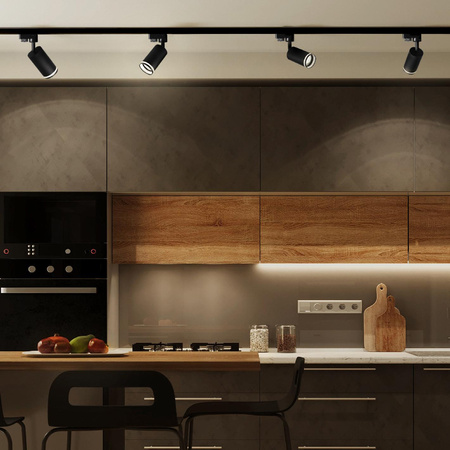 Smerové reflektory GU10 čierne PARIS Sanico Goldlux