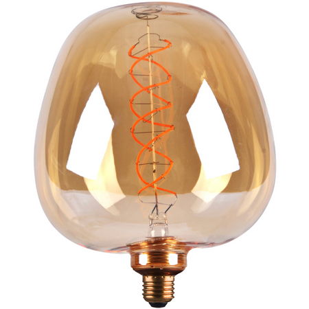 LED žiarovka S190 E27 4W 260lm 1800K, teplá biela 320° Amber Dekoratívna DECOVINTAGE Sanico Goldlux