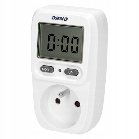 Merač spotreby elektrickej energie s LCD displejom Merač spotreby elektrickej energie pre zásuvku ORNO