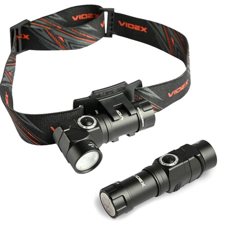 Čelovka Prenosná 2v1 LED 10W 600lm 7 módov Vodotesné IP66 Videx