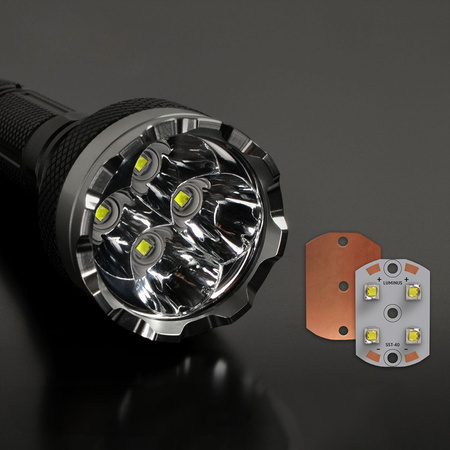 Nabíjateľná LED ručná baterka 20W 5500lm 6 módov USB-C Vodotesné IP68 Videx