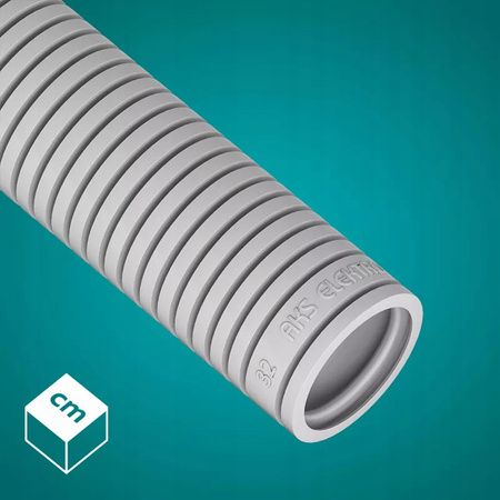 Vlnitá rúra RKGL 32mm 320N Peszel na ochranu káblov 50m sivá AKS ZIELONKA