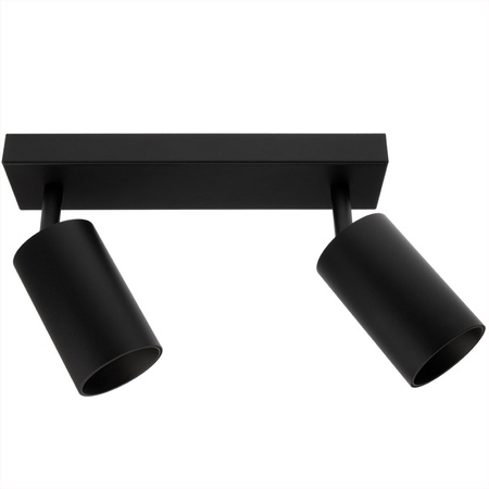 Stropné svietidlo QUALIS SPOT Reflektor Halogénové svietidlo 2xGU10 čierne