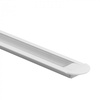 Hliníkový zapustený LED profil biely 2 m s priehľadným difúzorom pre LED pásy + krytky Ecolight série P
