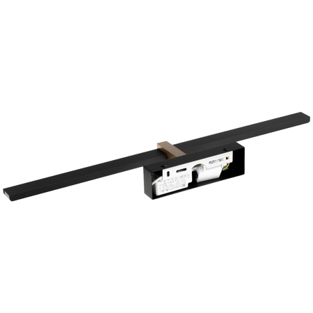 VENUS Kúpeľňové nástenné LED svietidlo nad zrkadlo 8W 580lm čierno-zlaté 40cm