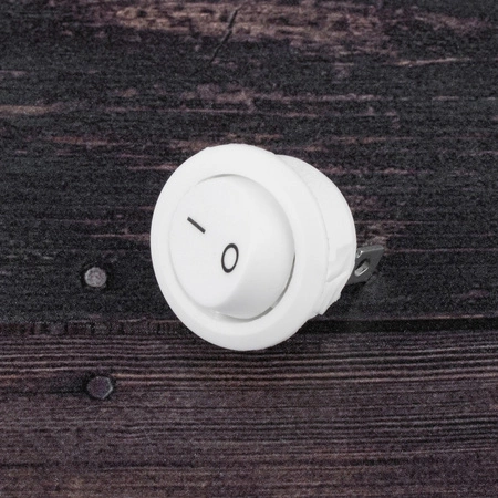 Nábytkový kolískový spínač ON/OFF biely