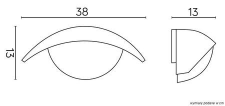 LED TESS 1853 E27 Su-Ma Vonkajšia fasádna záhradná lampa