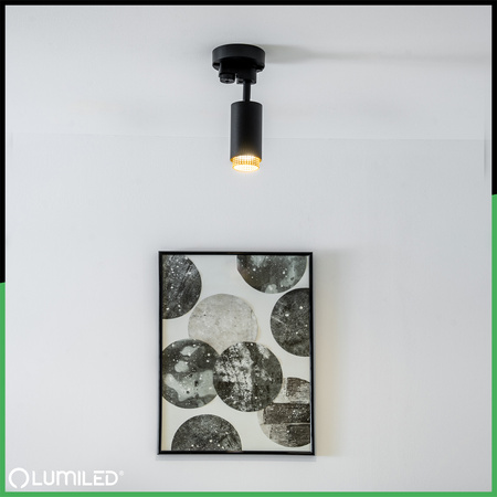 GU10 Busbar Reflektor čierny ELIGIS Jednofázové svetlo LUMILED