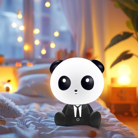 Dekoratívna LED lampa 2,5 W 59 lm biela čierna stmievateľná Panda Sanico Goldlux