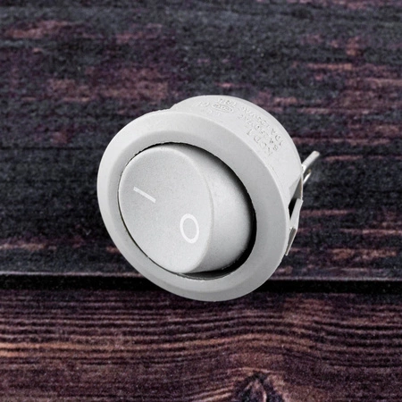 Nábytkový kolískový spínač ON/OFF sivý