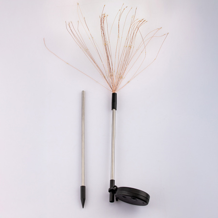 LOTUS LED solárna záhradná lampa Driving Dekoratívny ohňostroj RGB LUMILED