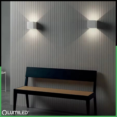 Záhradné nástenné svietidlo LED G9 nastaviteľné zhora nadol Graphite PYXIS LUMILED