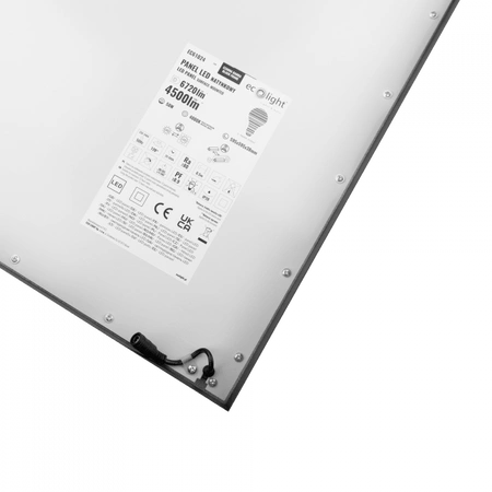 LED panel 60x60 Povrchová montáž zásobníka 50W 4500lm 4000K neutrálna biela čierny Ecolight