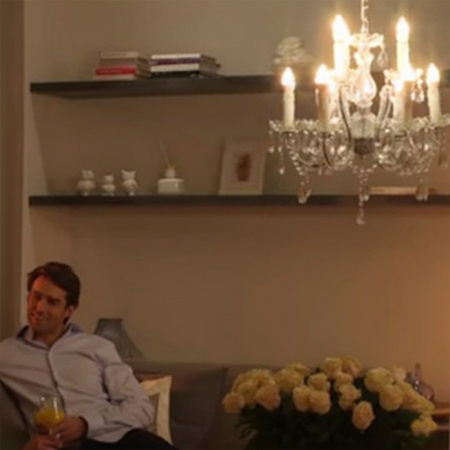 LED žiarovka E14 sviečka B35 8W = 60W 806lm 3000K teplá biela 180° LUMILED