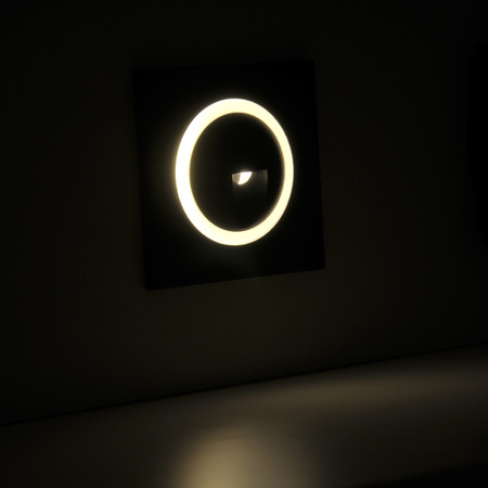 Schodiskové svietidlo 3W 20lm 4000K, neutrálna biela sivá IP44 Q LED Sanico Goldlux