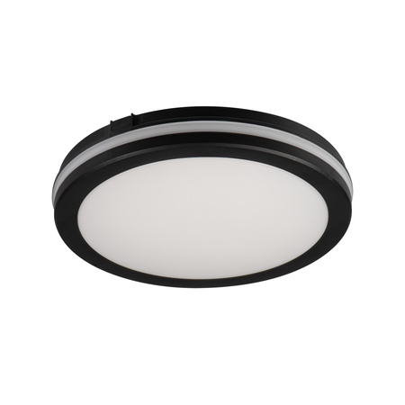 Plafond LED stropné svietidlopovrchovou montážou 30W 2400lm CCT IP65 Round Black BENO KANLUX