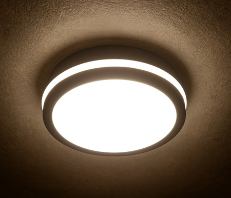Plafond LED povrchová montáž 18W 1740lm CCT IP65 Grafitová BENO KANLUX