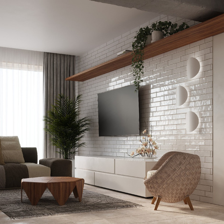 Nástenné svietidlo Nástenné svietidlo 2x G9 Round white Moderné Senses Sollux