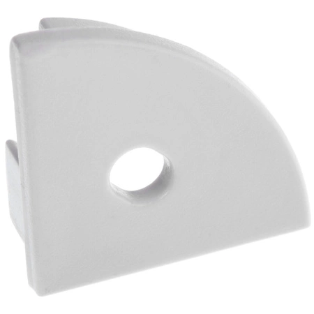 Profilová koncovka KM55K-S-O s otvorom sivý plast
