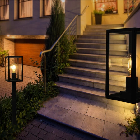 Nástenné svietidlo vonkajšie E27 čierne IP44 Malmo Sanico Goldlux nástenné svietidlo