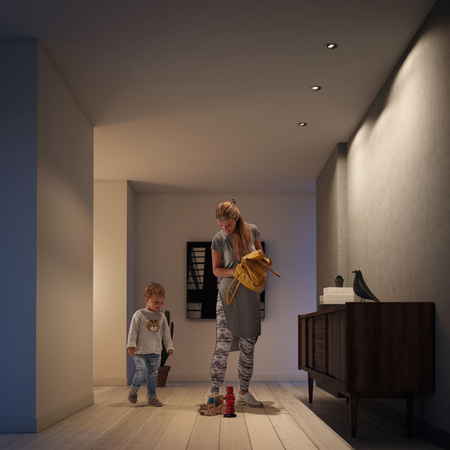 3x zapustené zapustené svietidlo GU10 Grey Donegal Philips