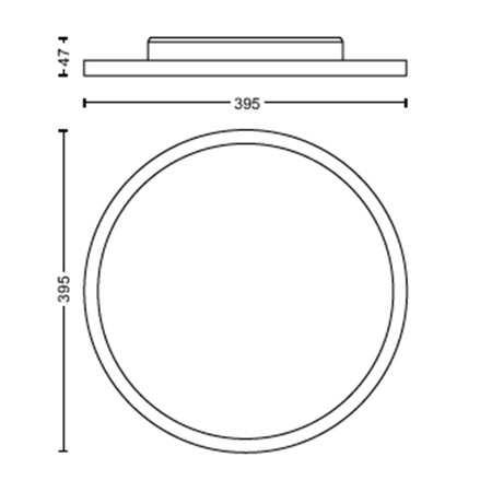 Plafond LED stropné svietidlo na povrchovú montáž 24,5 W 2450 lm IP20 White Ambiance TW White 39,5 cm Smart SMART Zigbee Bluetooth Aurelle Philips HUE