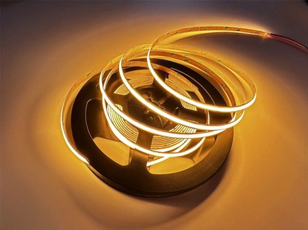 LED pásik COB 9W/m 480LED/m 12V žltý IP20 roll 5m Ecolight