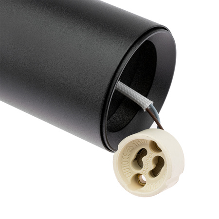 Sada osvetľovacích prípojníc 1 m + 2x RITI GU10 čierna LUMILED bodové svietidlo