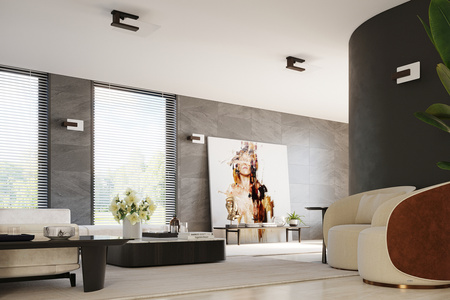 Stropné svietidlo Plafond 2x E27 Square Luminary Brown Škandinávsky Lappo Sollux