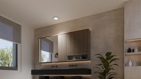 3x LED panel zapustený do podhľadu 8,3 W 1000 lm IP44 Biela a farebná atmosféra RGB + TW White Smart SMART Zigbee Bluetooth Slim Downlights Philips HUE