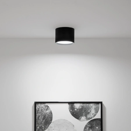 Povrchové svietidlo HALOGEN SUNLA Tuba Gx53 LED Spot Wall lamp Cylinder Black LUMILED