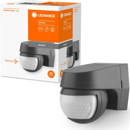 PIR povrchový detektor pohybu a súmraku 110ST tmavosivý IP44 LEDVANCE