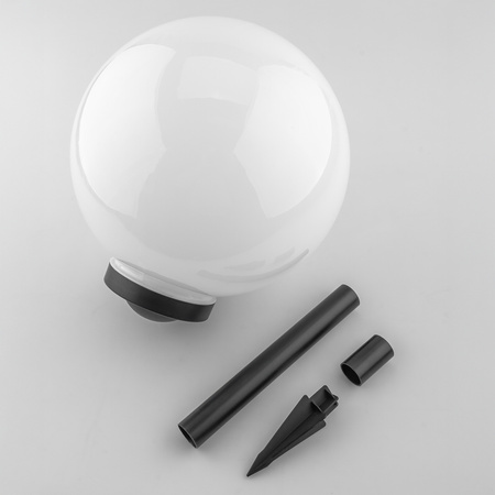 LED ATRIS Solárne záhradné svietidlo poháňané nadzemnou bielou guľou 30 cm RGB LUMILED