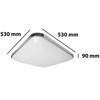 LED stropný plafón Kúpeľňa Povrchová montáž 36W 2520lm 3000-6500K CCT 160° Stmievateľný Pilot Round White IP44 Parys Masterled