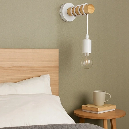 Bodové svietidlo E27 White Brown Eos Masterled Závesné nástenné svietidlo