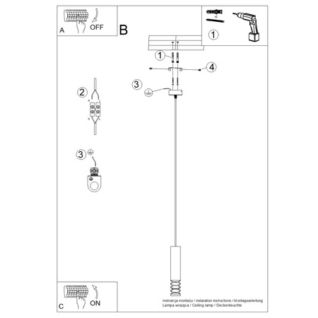 Závesné stropné svietidlo GU10 White LAMI Ocean Green SL.1686 Sollux